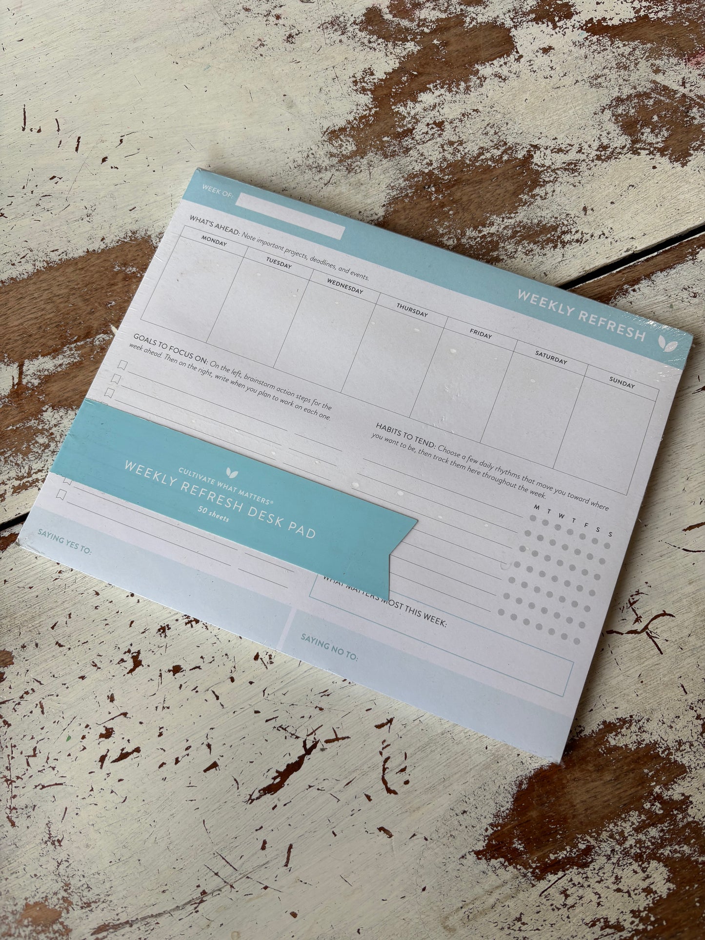 Weekly Refresh Planner Notepad