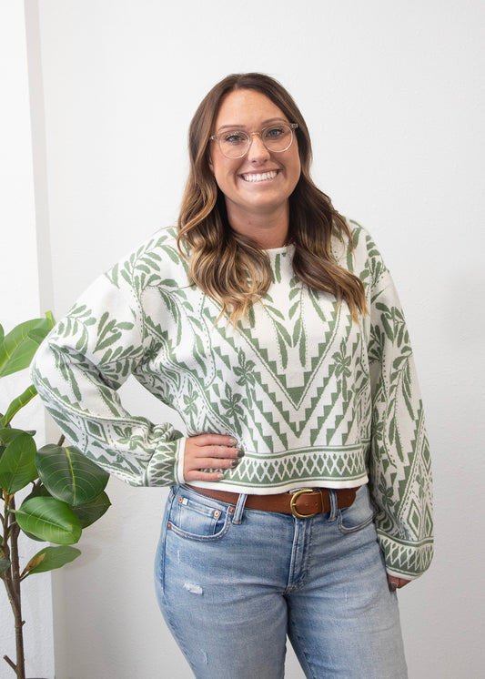 Yeva Sweater Palm Green