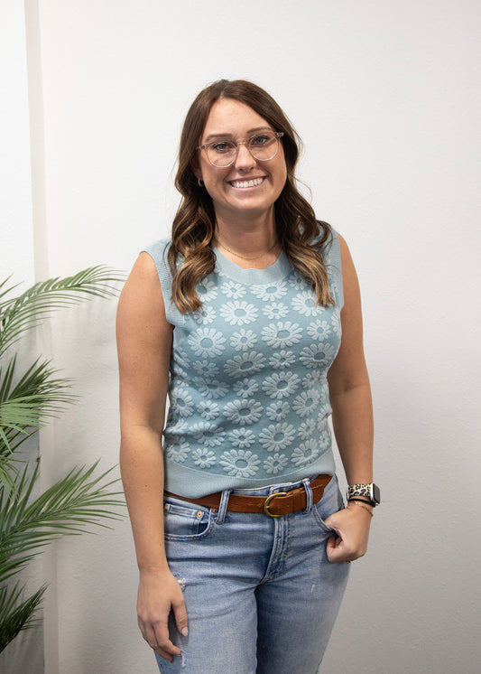 Jacquard Sweater Knit Top