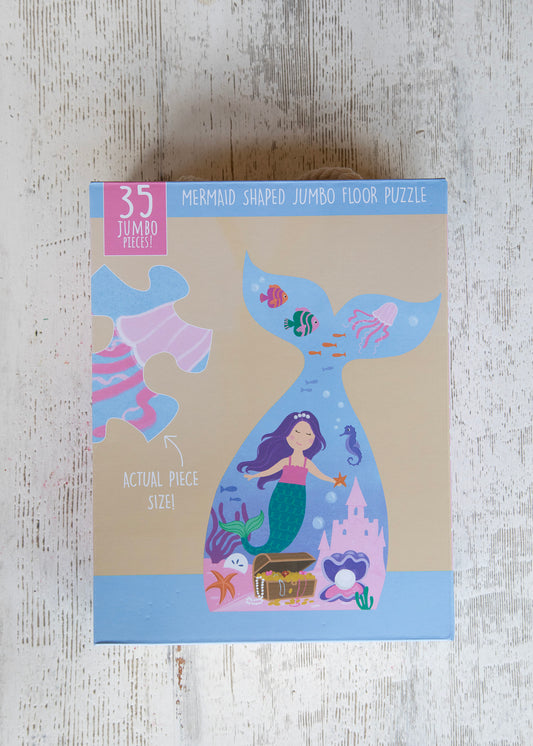 Mermaid Shaped Floor Puzzle