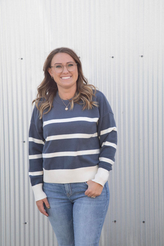 Jordane Dusty Blue Sweater