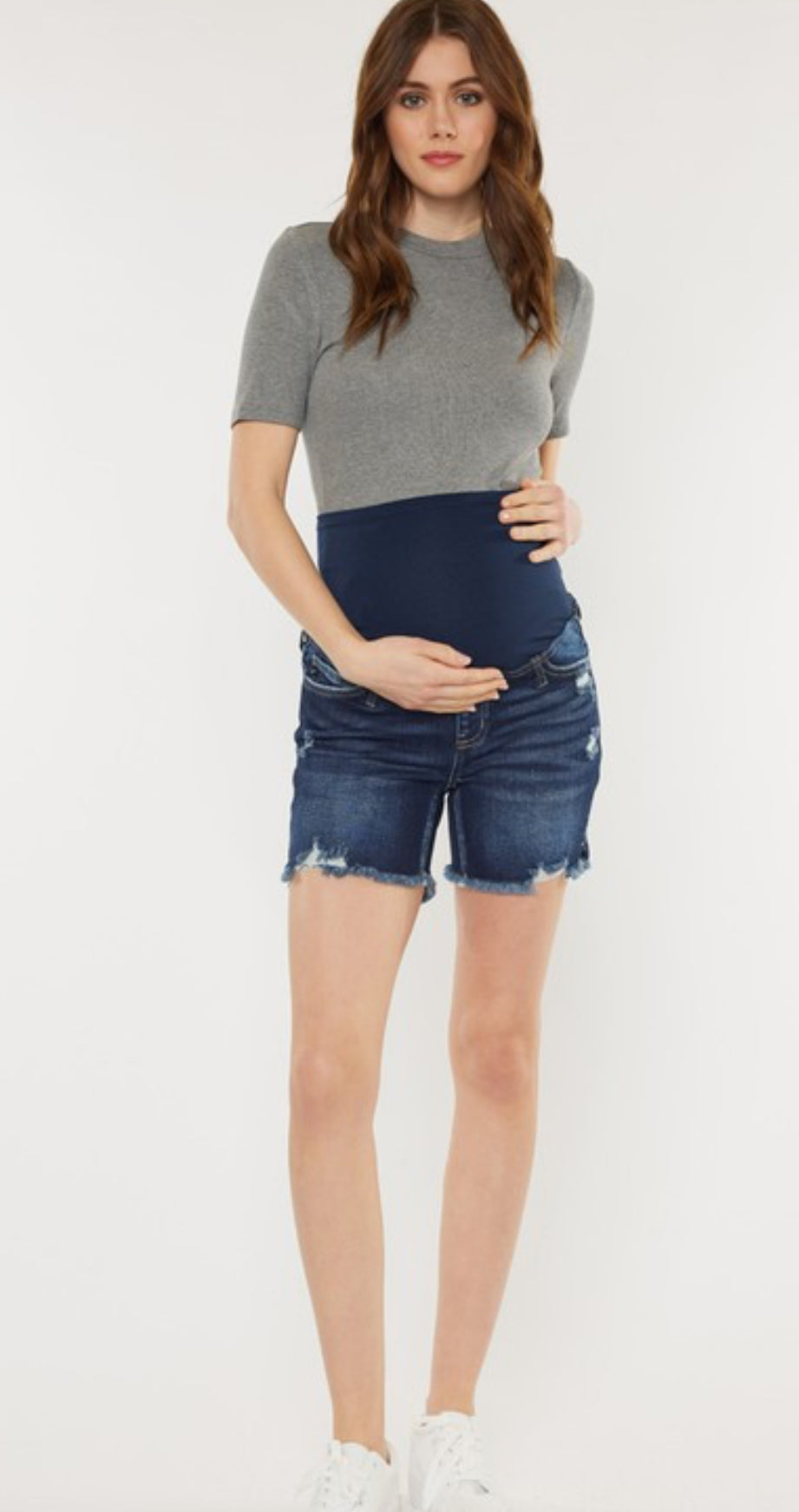 Maternity KanCan Distressed Short