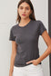 Cotton Blend Basic Tee