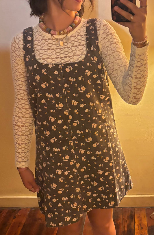 Floral Denim Mini Dress