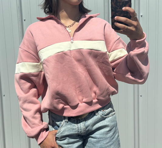 Mauve Stripe Crew