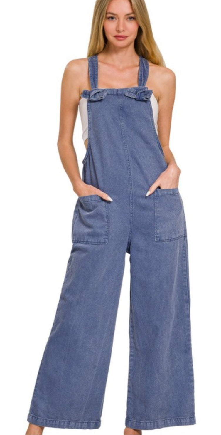 Emersyn Washed Knot Jumpsuit