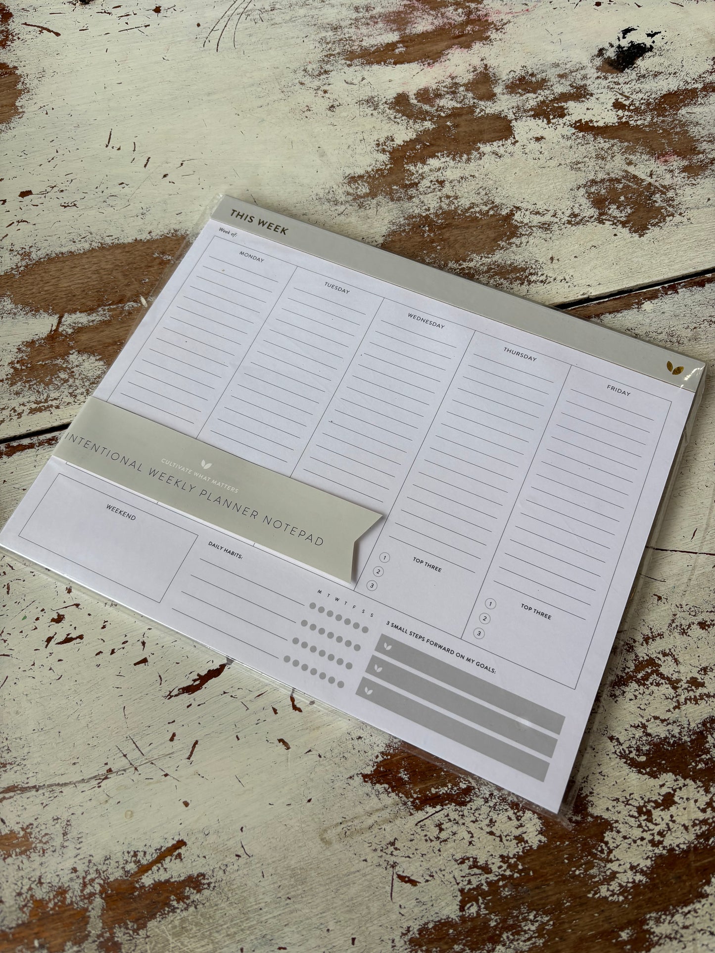 Intentional Weekly Planner Notepad