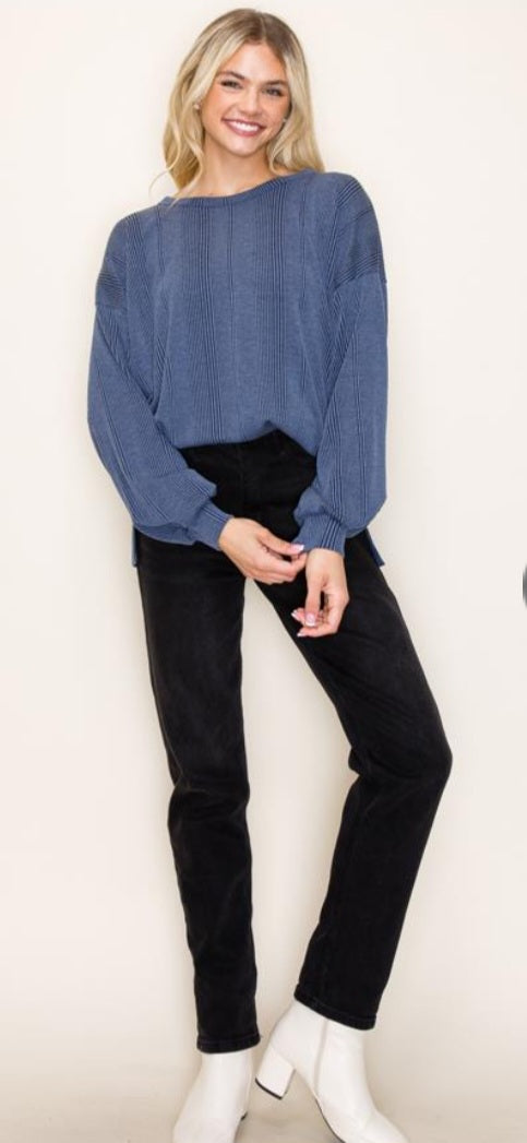 Sydney Verigated Pullover Top