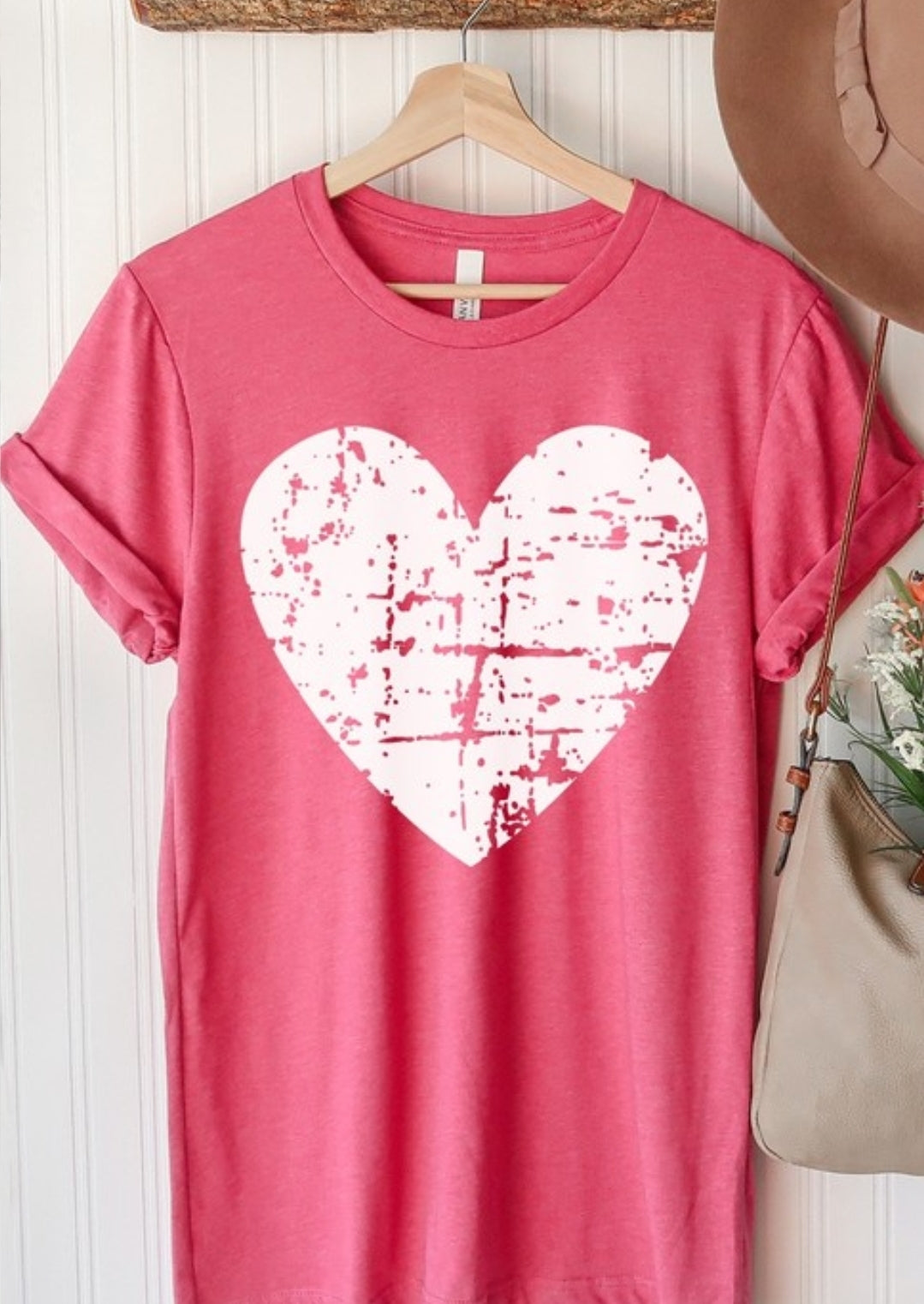 Distressed Heart Valentine Tee