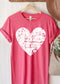 Distressed Heart Valentine Tee