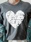 Distressed Heart Valentine Tee