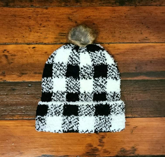 Buffalo Check Beanie