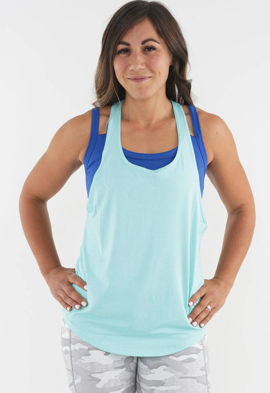 Aqua Braided Tank